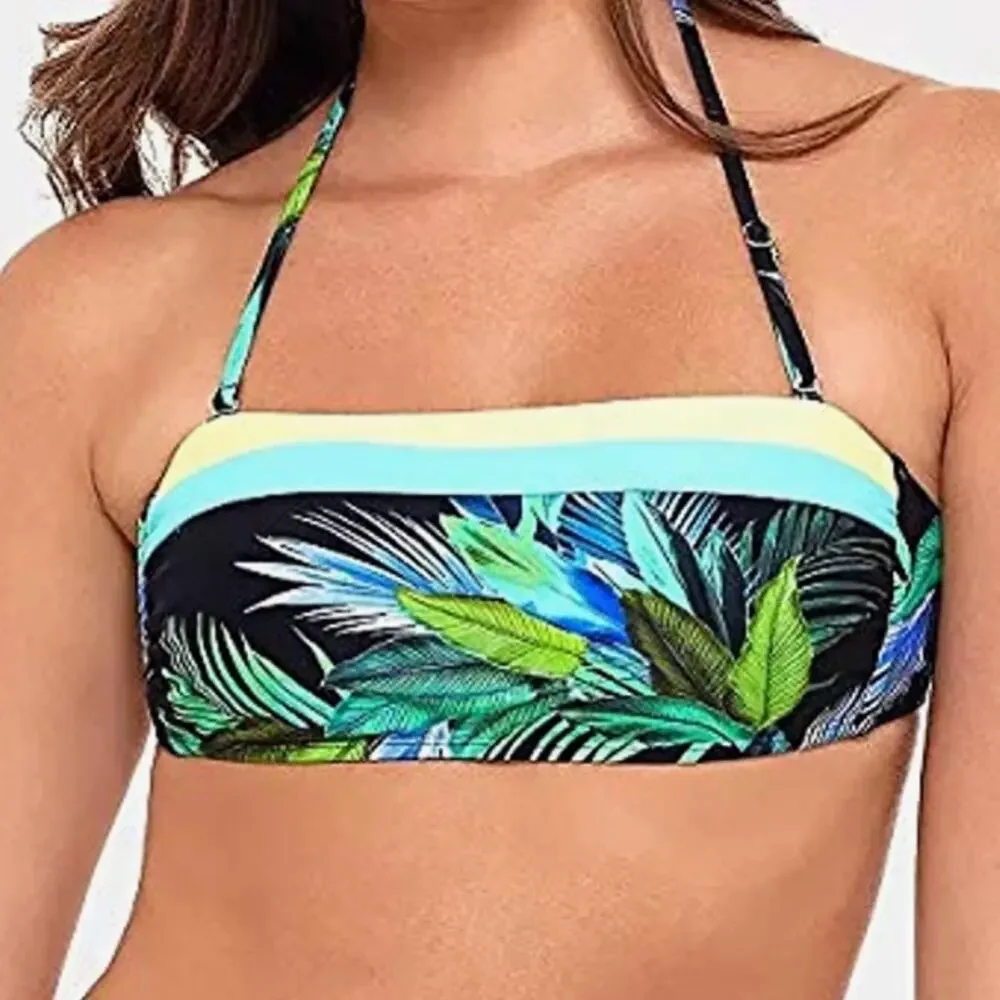 Salt+Cove Tropic Glo Bandeau Floral Swim Top